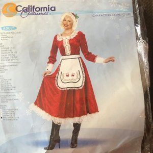 Mrs Claus adult Christmas costume Size XL 12-14